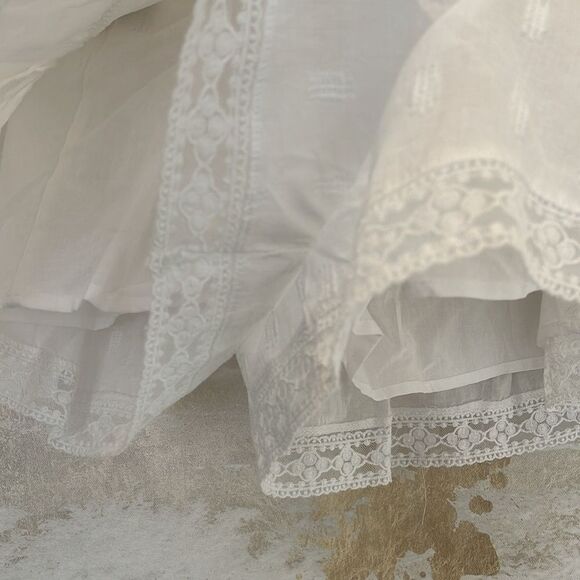 Altar’d State White Boho Mini Skort size Large - Picture 3 of 4